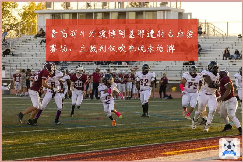 青岛海牛外援博阿基耶遭肘击血染赛场，主裁判仅吹犯规未给牌